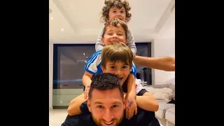 Lionel Messi • Cute Love Moments with his 3 sons ❤️ Thiago Mateo & Ciro ❤️ #messi #family #argentina