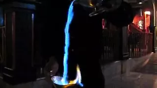 Flaming Waterfall of Mexican Coffee in Rocky Point, Mexico