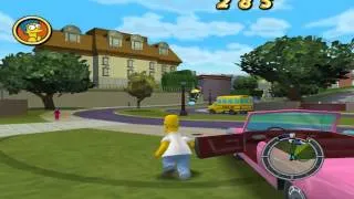 The Simpsons Hit and Run Walkthrough - Level 1 - All Wasp Cameras [HD]