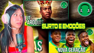 2 EM 1 - FUTPARÓDIAS ♫ PELÉ ETERNO! NOSSO ADEUS AO MAIOR DE TODOS 👑♫ A NOVA GERAÇÃO DO BRASIL!REACT