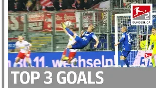 Top 3 Goals - Solo-Run, Bicycle Kick & More on Matchday 15 in Bundesliga 2