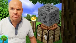 The Worlds Worst Gamer Plays Minecraft He CAN'T Figure Out How To Build A CRAFTING BOX!