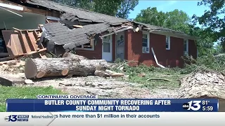 Butler County community recovering following weekend tornado