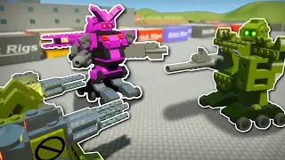 ROBOT MECH BATTLE! - Brick Rigs Multiplayer Gameplay - Robot Battle & Workshop Creations