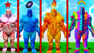 FRANKLIN STOLEN 4 ELEMENTAL GOD POWERS TO TRANSFORM INTO ALL FATHER GOD IN GTA 5 | GTA 5 AVENGERS