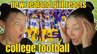 New Zealand Girl Reacts to COLLEGE FOOTBALL - Top 10 Best Games of 2022-23 College Football Season