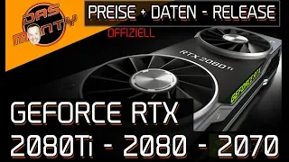 Nvidia GeForce RTX Turing 2070 - 2080 - 2080Ti - Daten Preise Release - Offiziell | DasMonty Deutsch