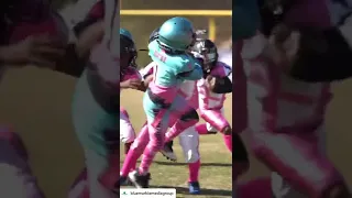 2022 Columbia Knights 7u RB Dee Barlee Clearing The Lane For His Brother