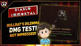 Full Damage Test - Quillrat's Dilemma - Inferno 4 | Breaking the Hype | Diablo Immortal