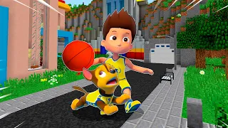 LA PAW PATROL JUEGA AL BALONCESTO EN LA PLASTILINA TROLL 🏀