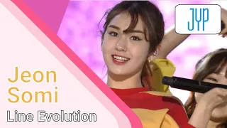 Produce 101 - Jeon Somi, Line Evolution