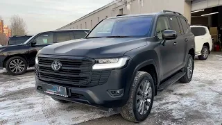 Toyota Land Cruiser 300 - бронирование кузова и фар, покраска решетки, шумоизоляция и многое другое