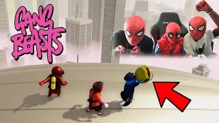 GANG BEAST FUNNY Gameplay!! Spiderman Bros Edition