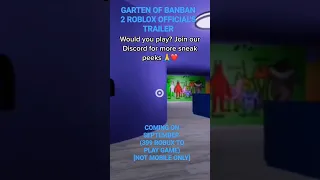 GARTEN OF BANBAN 2 ROBLOX OFFICIAL'S TRAILER