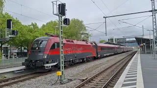 BR 1116 Taurus ÖBB Railjet Ausfahrt Bf. Lindau-Reutin 23.05.2024