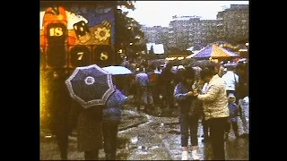 Weihnachtsmarkt und Chipfabrik [Karl-Marx-Stadt, 1988]