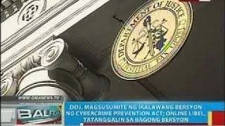 BP: DOJ, magsusumite ng ikalawang bersyon ng Cybercrime Prevention Act