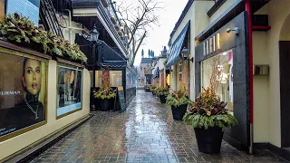 Walk in Heavy Rain in Toronto, Canada's Yorkville Neighbourhood | 4K ASMR