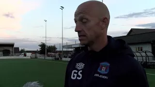 Gav Skelton with his reaction to the Gretna friendly