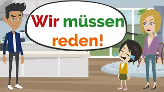 Deutsch lernen | Lisas Eltern streiten sich | Wortschatz und wichtige Verben