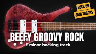 E Minor Beefy Groove Rock Guitar Backing Track