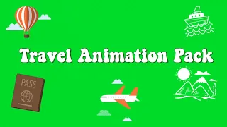 Travel Animation Pack |Green Screen|