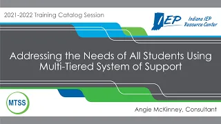 Addressing the Needs of All Students Using MTSS - Afternoon Session