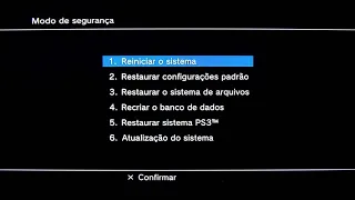 PS3 Menu do Sistema (Desfragmentando o PS3)