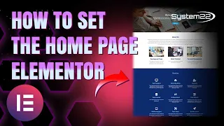 How To Set A Page As The Home Page With Elementor Page Builder