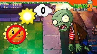 😨 ЧЕЛЛЕНДЖ БЕЗ СОЛНЫШЕК И ПОДСОЛНУХОВ! НОВЫЕ УРОВНИ! 😨 Plants Vs Zombies 2 (Растения против Зомби 2)