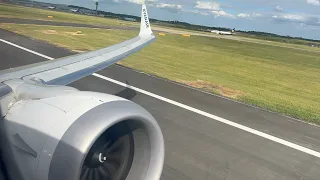 MAX ROAR | Ryanair B737 MAX Takeoff from London Stansted Airport