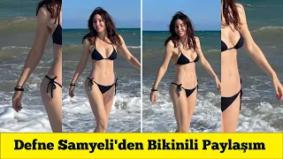 Defne Samyeli'den bikinili paylaşım: Kasımda deniz