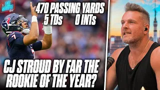 CJ Stroud Sets Rookie Passing Record, Clearly Best QB Out Of The Draft? | Pat McAfee Reacts