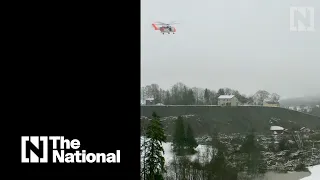 Landslide smashes into Norwegian village