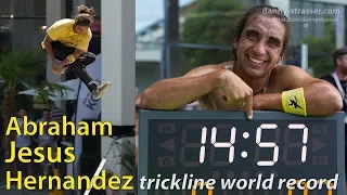 slackline world record - 14:57 min nonstop tricklining!