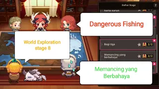 World Exploration stage 8 Dangerous Fishing // Guardian Tales