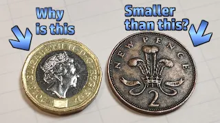 Why Is The UK 2 Pence Coin So Big?  A Rambling Look At British Currency