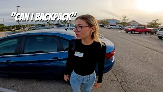 PICKING UP HOT BLONDE FROM WORK