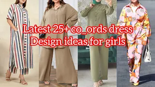 latest co_ords printed and plain girls dress design ideas/winter wear/trendy/beautiful dress design