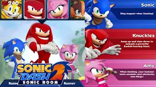 Sonic, Knuckles, Amy - Sonic Dash 2: Sonic Boom - Gameplay Walkthrough (iOS/Android)