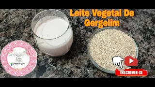 [Passo a Passo] Leite Vegetal de Gergelim