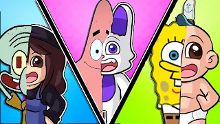 ¡NOS CONVERTIMOS EN BOB ESPONJA EN MINECRAFT😱 MINECRAFT TROLL ROLEPLAY !