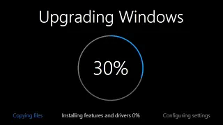 Windows Upgrade Screen Evolution!