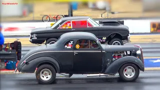 Drag Racing Vintage Cars Glory Days Event at Byron Dragway