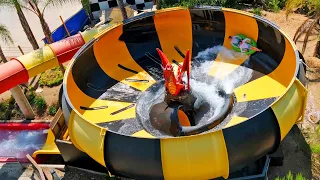 Raging Waters Los Angeles - Dragon's Den BOWL Water Slide