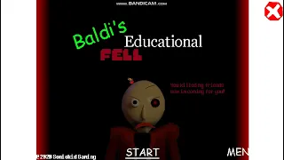 Baldi's Basics Mods #9 - Baldi's Educational Fell