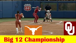 Oklahoma vs Texas Softball Game Highlights, 2024 Big 12 Championship