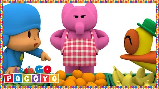 🍎 POCOYO in ENGLISH - Elly's Market [ Let's Go Pocoyo ] | VIDEOS and CARTOONS FOR KIDS