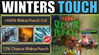 New Chilling Touch + One Shot Walrus PUNCH! & ES Totem Combo [Winters touch] Dota 2 Ability Draft