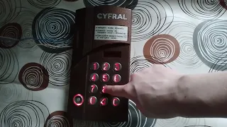 🔥🐺🔑КАК ВКЛЮЧИТЬ/ОТКЛЮЧИТЬ КВАРТИРУ НА ДОМОФОНЕ CYFRAL CCD2094.1И?